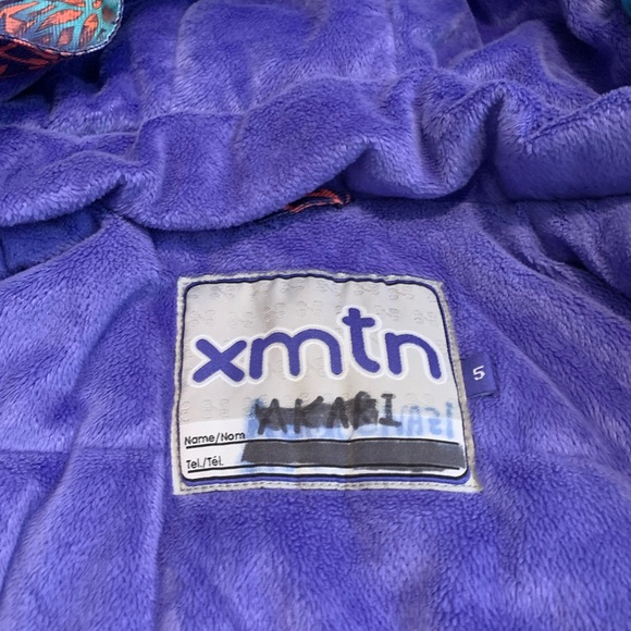XMTN Girls' Size 5 Floral Insulated Winter Ski Snow Jacket - Picture 8 of 12